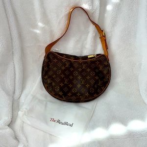 Authentic LV Monogram MM Crescent bag.